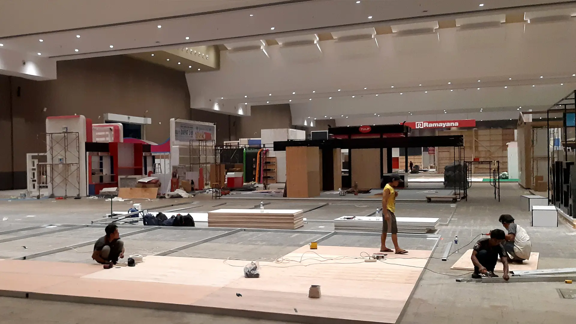 Pengerjaan Booth